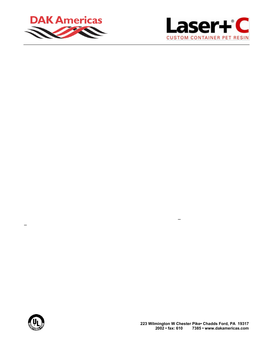 Laser, C (k31a) product information | DAK Americas Laser+ C K31A User Manual | Page 2 / 2