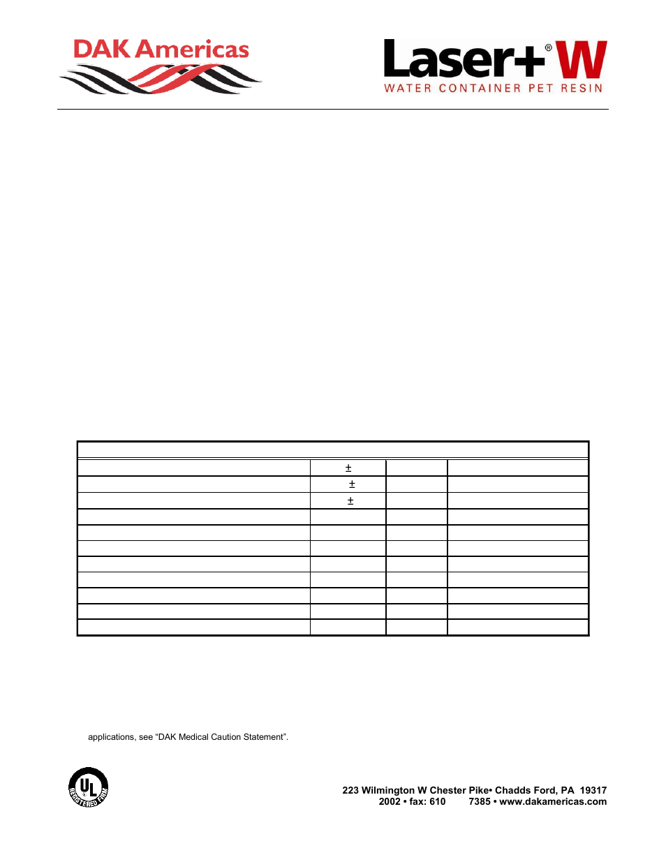 DAK Americas Laser+ W Ti844 P46A User Manual | 2 pages