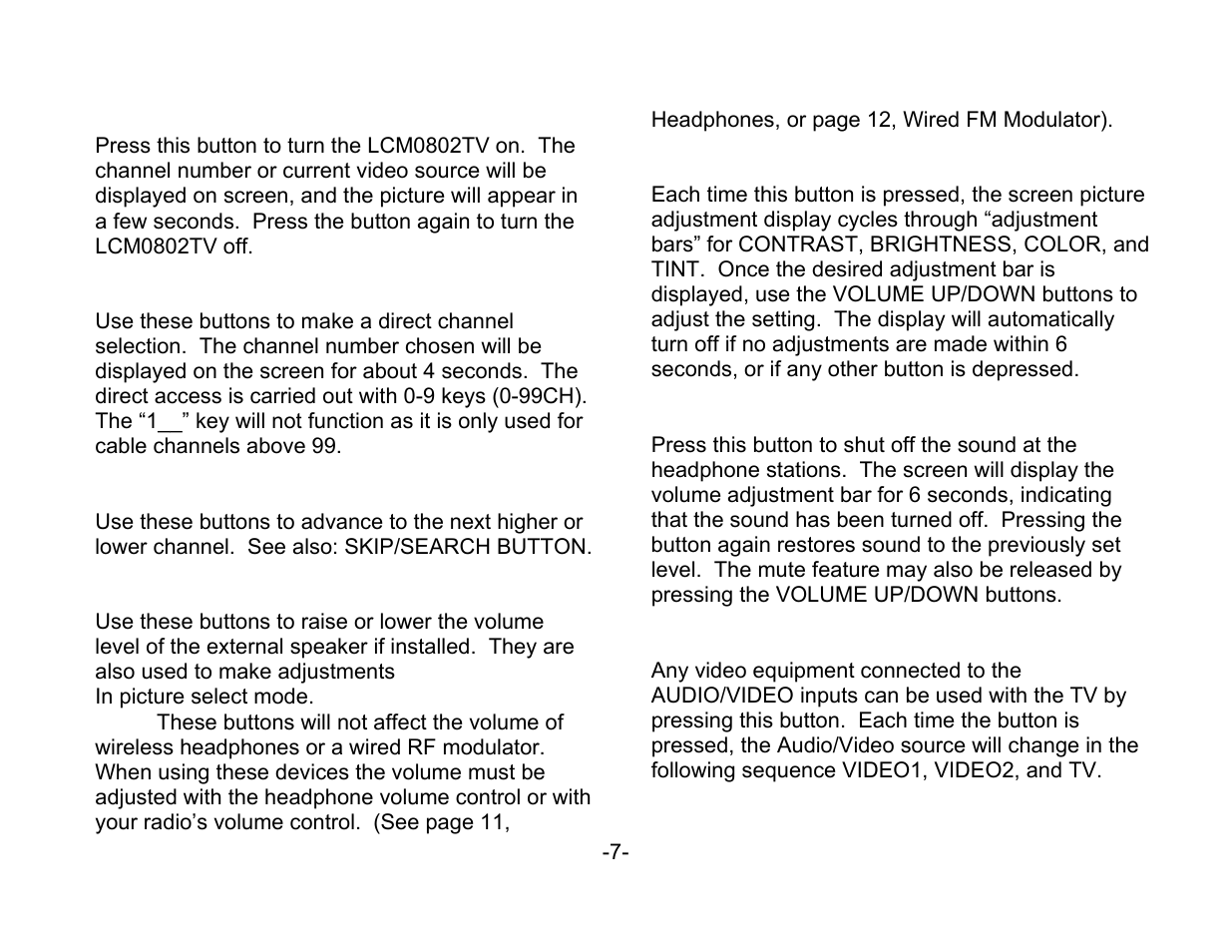 ASA Electronics 856 User Manual | Page 7 / 17