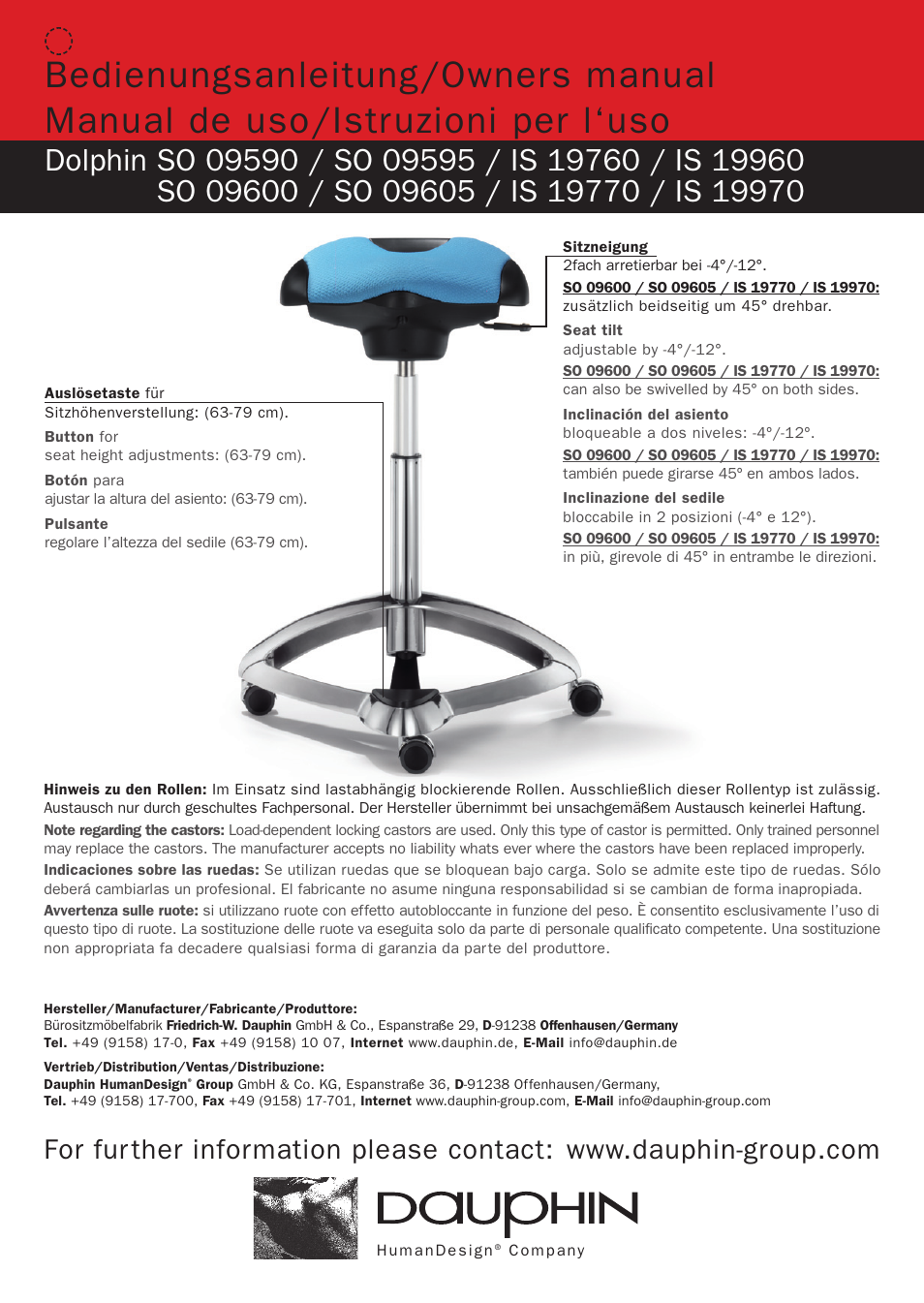 Dauphin SO 09620 User Manual | 2 pages