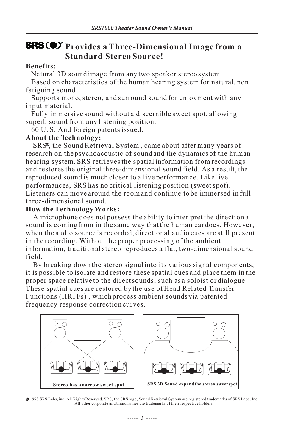 ASA Electronics SRS1000 User Manual | Page 4 / 12