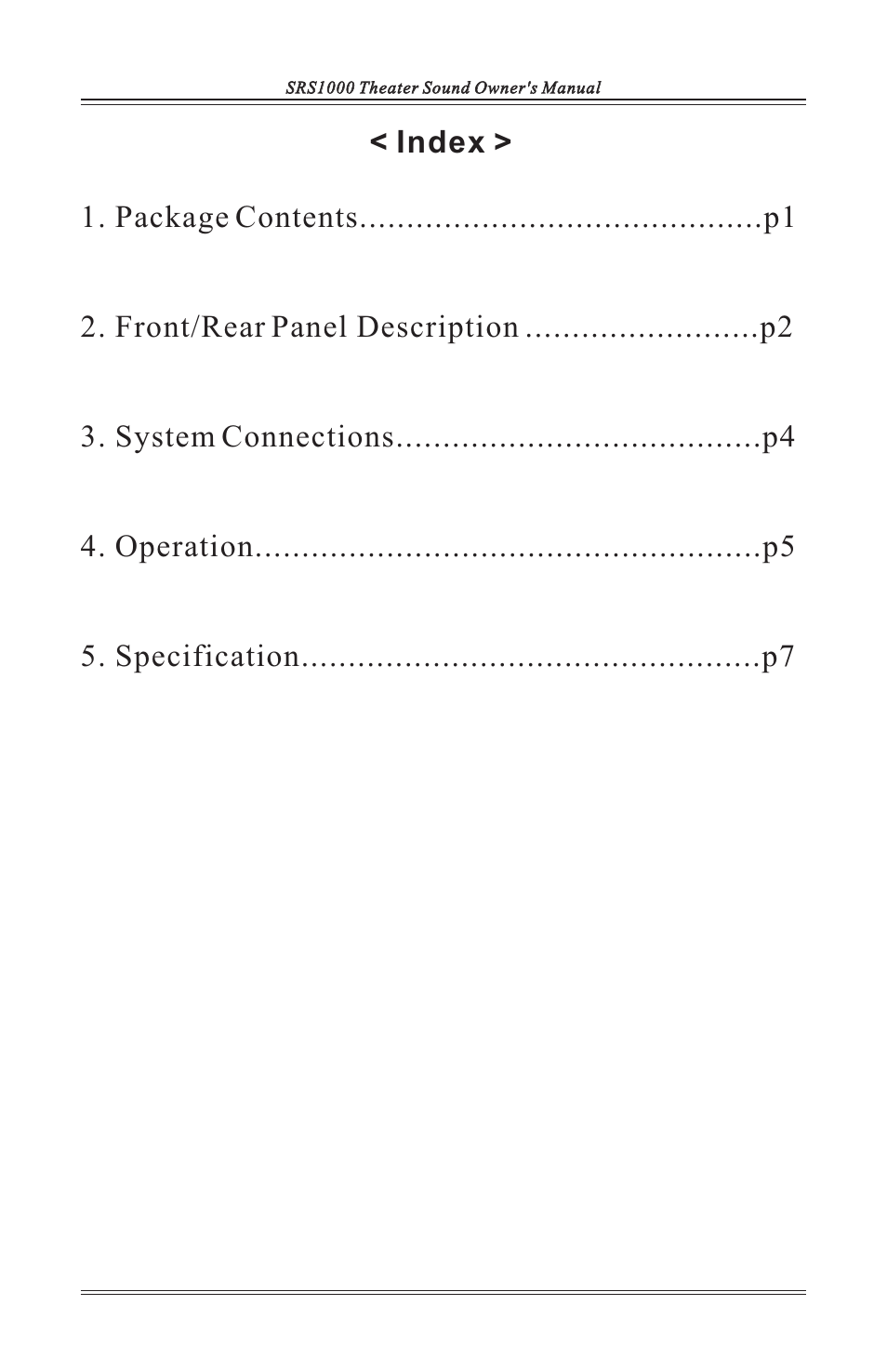 ASA Electronics SRS1000 User Manual | Page 5 / 12