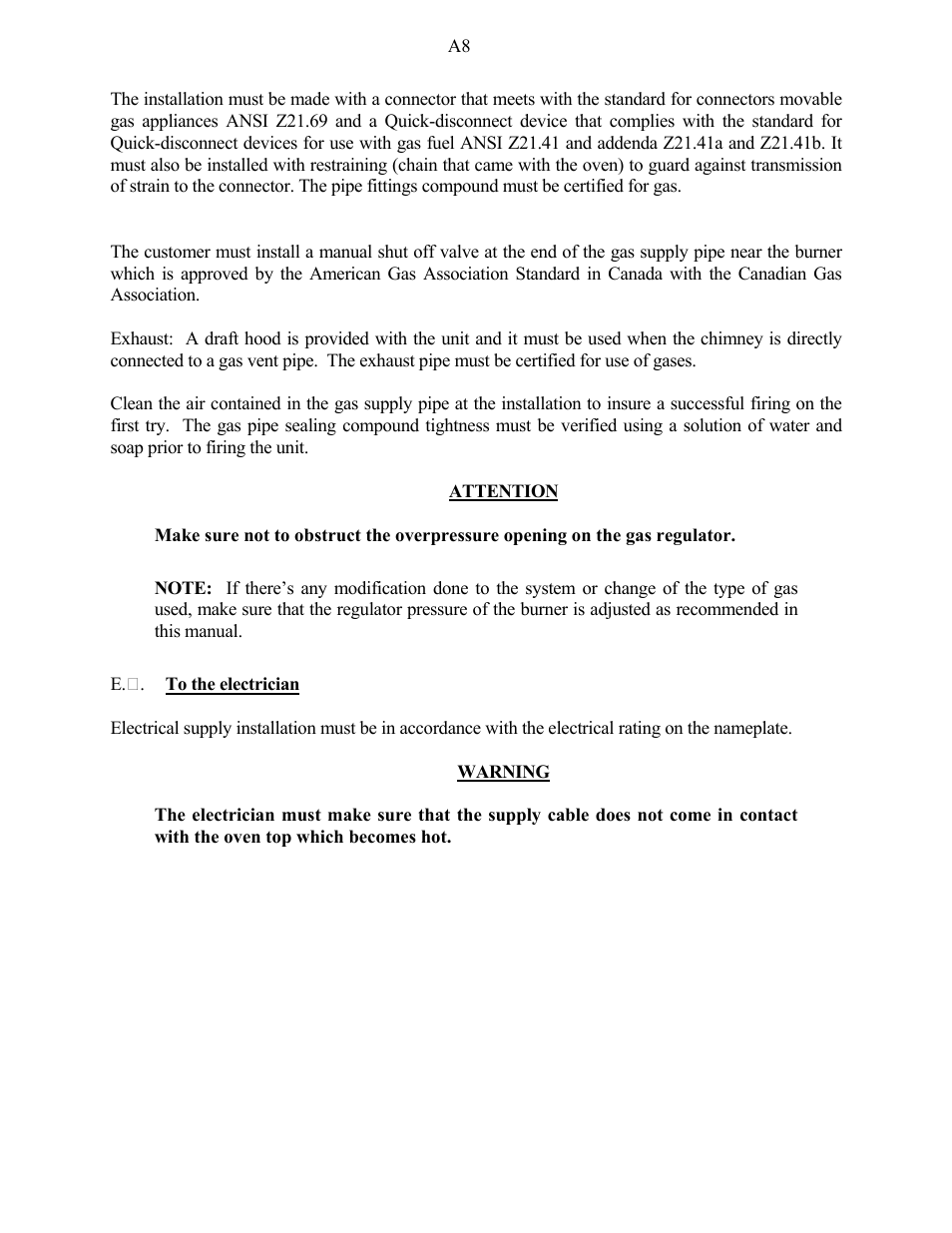 Doyon PIZ3 User Manual | Page 10 / 44