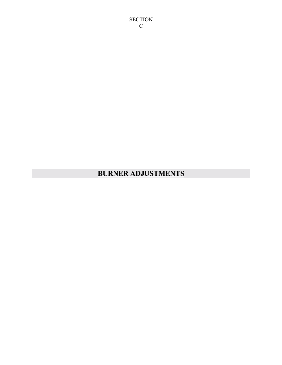 Burner adjustments | Doyon PIZ3 User Manual | Page 17 / 44
