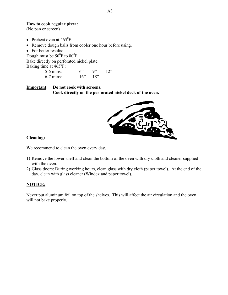 Doyon PIZ3 User Manual | Page 5 / 44