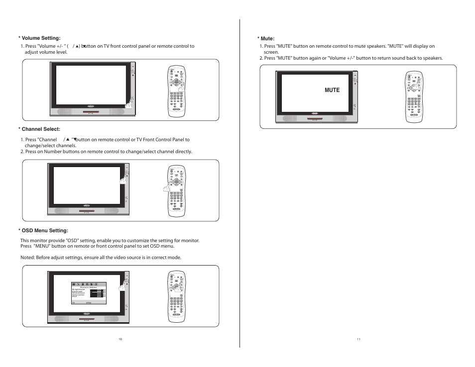 Mute | ASA Electronics JE1510 User Manual | Page 8 / 13