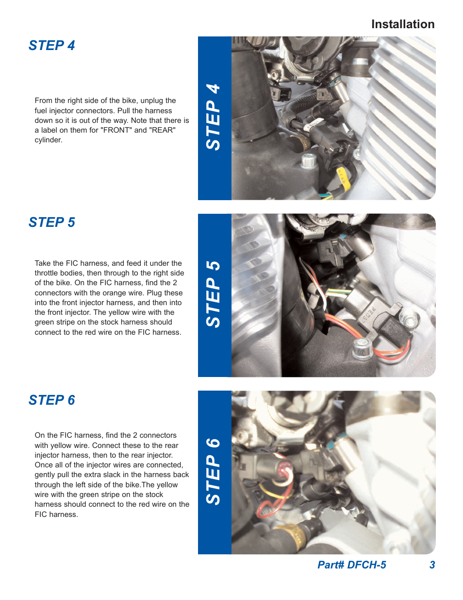 Step 4 step 6 step 5 | Dynatek 2002-2005 Harley Davidson V-Rod Models User Manual | Page 3 / 5