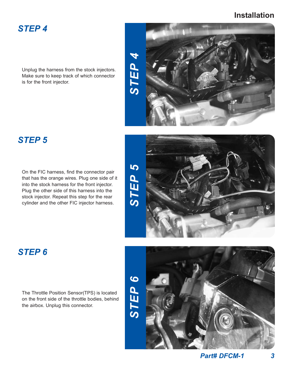 Step 4 step 6 step 5 | Dynatek 2002-2005 Honda VTX1800 User Manual | Page 3 / 5