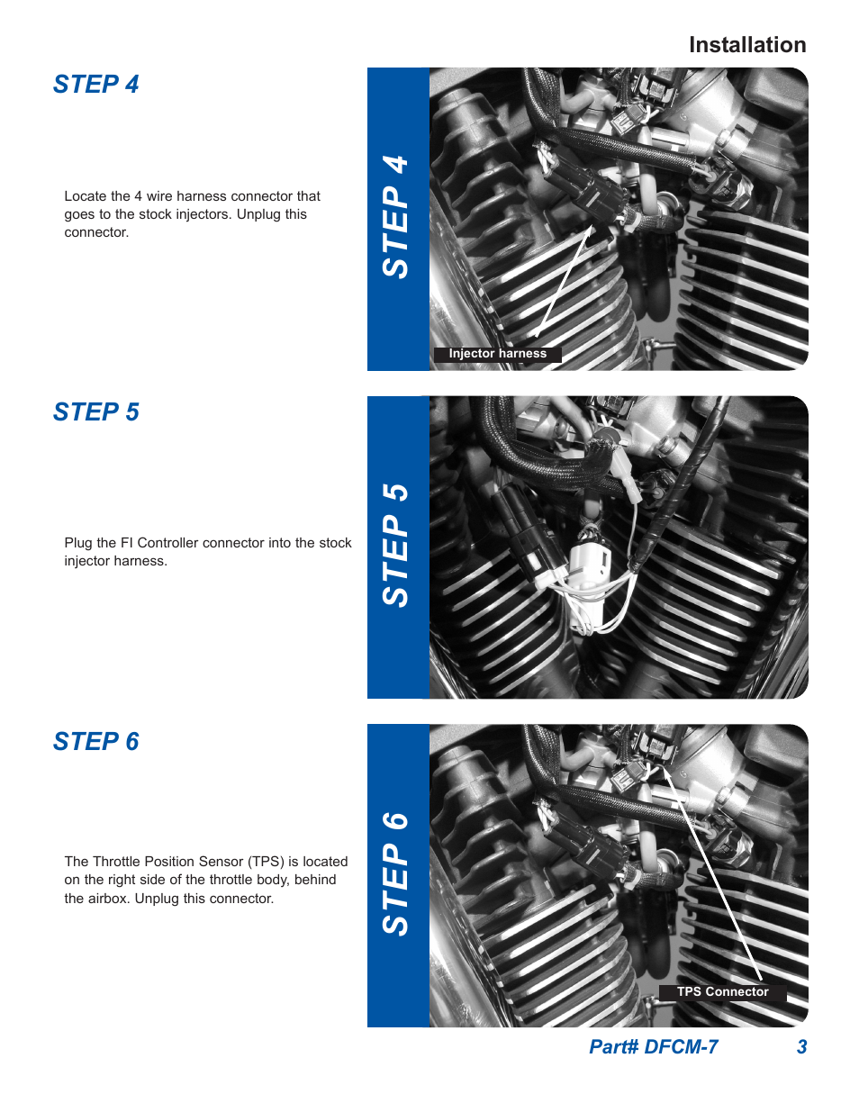 Step 4 step 6 step 5 | Dynatek 2002-2005 Yamaha Road Star Warrior User Manual | Page 3 / 5