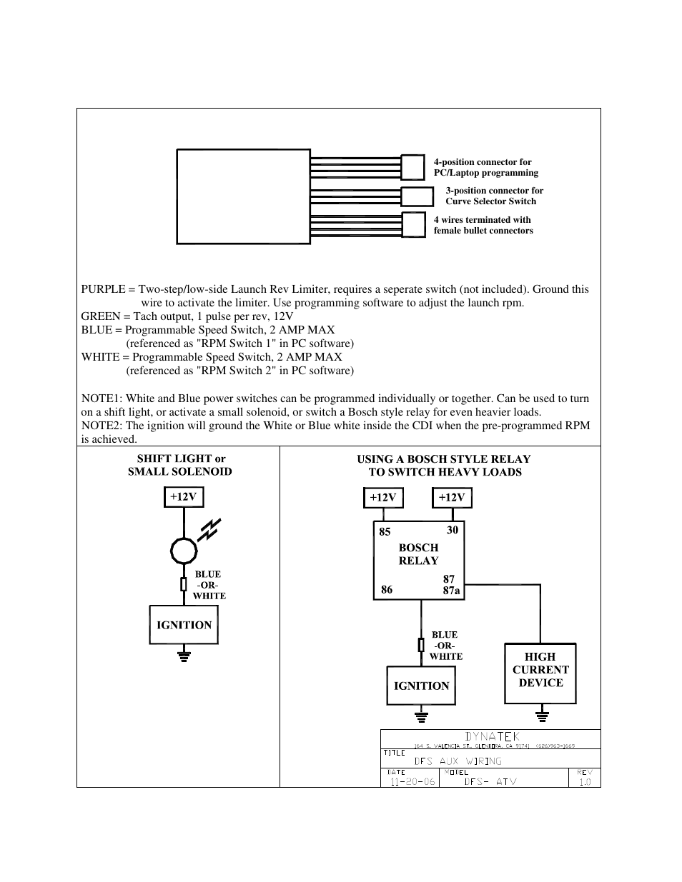 Dynatek Dyna FS Ignition for 2006+ Yamaha Raptor 700R User Manual | Page 4 / 4