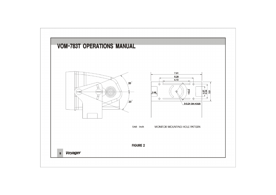 Vom-783t operations manual | ASA Electronics VOYAGER VOM-783T User Manual | Page 9 / 16