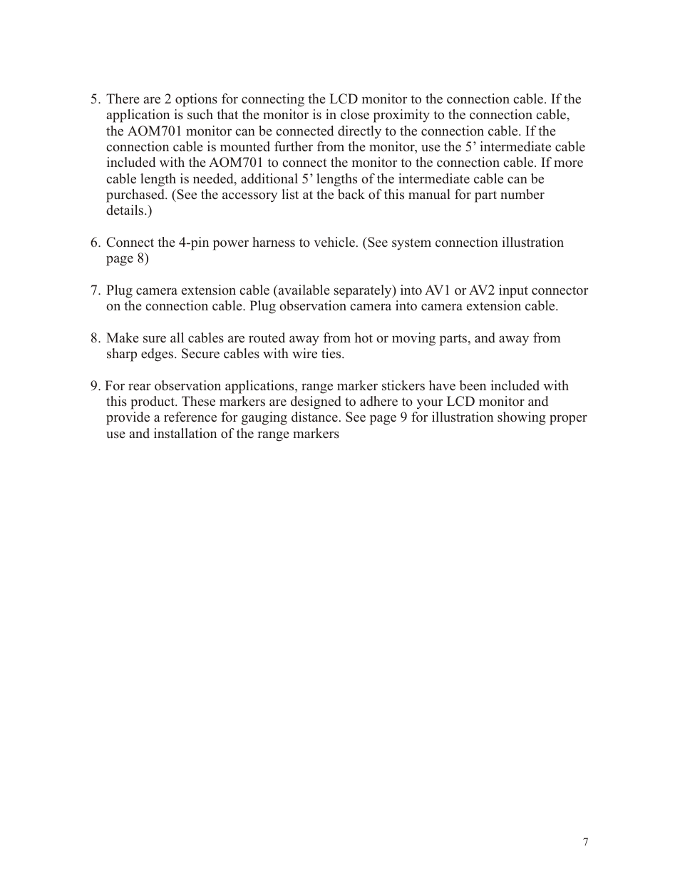 ASA Electronics Voyager AOM701 User Manual | Page 7 / 12