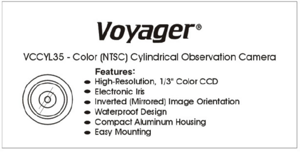ASA Electronics Voyager VCCYL35 User Manual | 6 pages