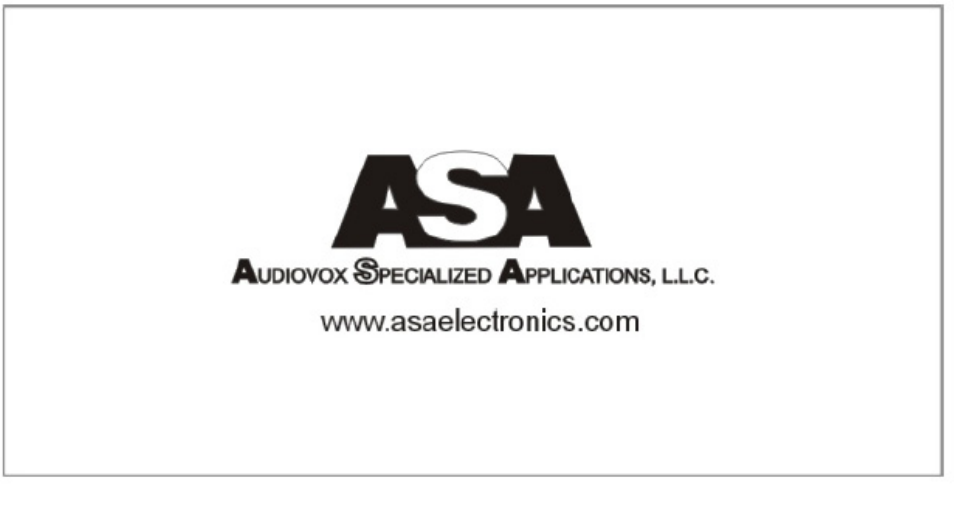 ASA Electronics Voyager VCCYL35 User Manual | Page 6 / 6