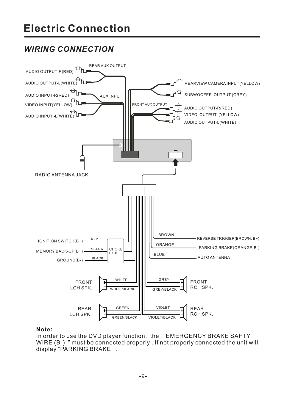 Electric connection, Wiring connection | EXONIC EXD 6805 User Manual | Page 10 / 38