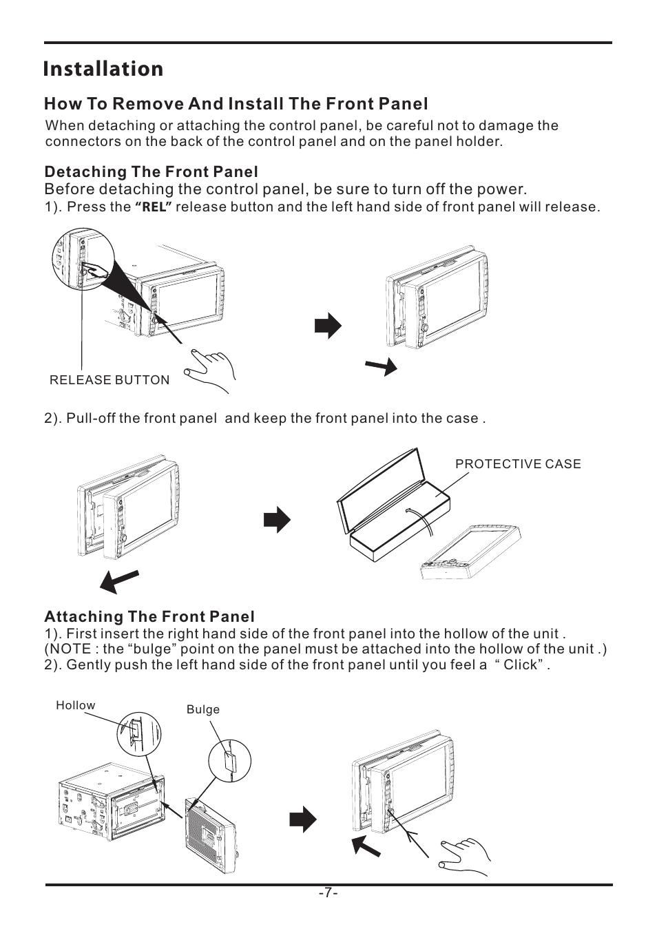 Installation | EXONIC EXD 7085 User Manual | Page 7 / 38