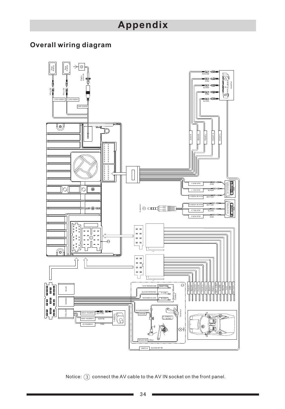 Appendix, Overall wiring diagram | EXONIC EXD 7088 User Manual | Page 38 / 38