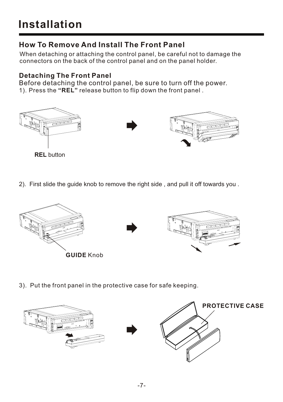 Installation | EXONIC EXD 7095 User Manual | Page 7 / 40