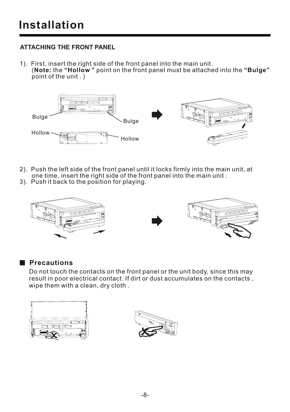 Installation | EXONIC EXD 7095 User Manual | Page 8 / 40