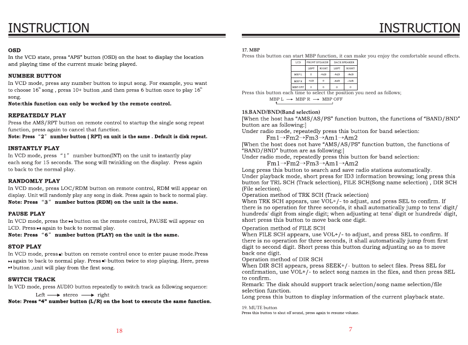 Instruction | EXONIC EXD 8095 User Manual | Page 7 / 12