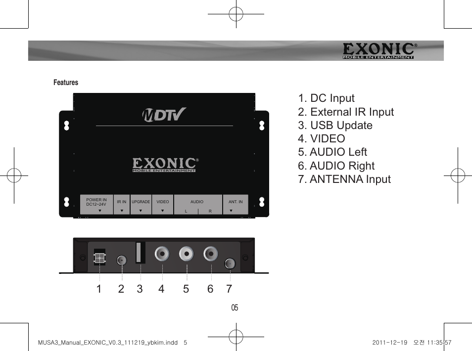 Before use | EXONIC EXDTV 200MH User Manual | Page 5 / 28