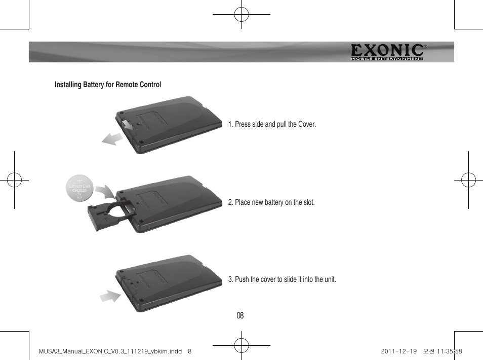 Before use | EXONIC EXDTV 200MH User Manual | Page 8 / 28