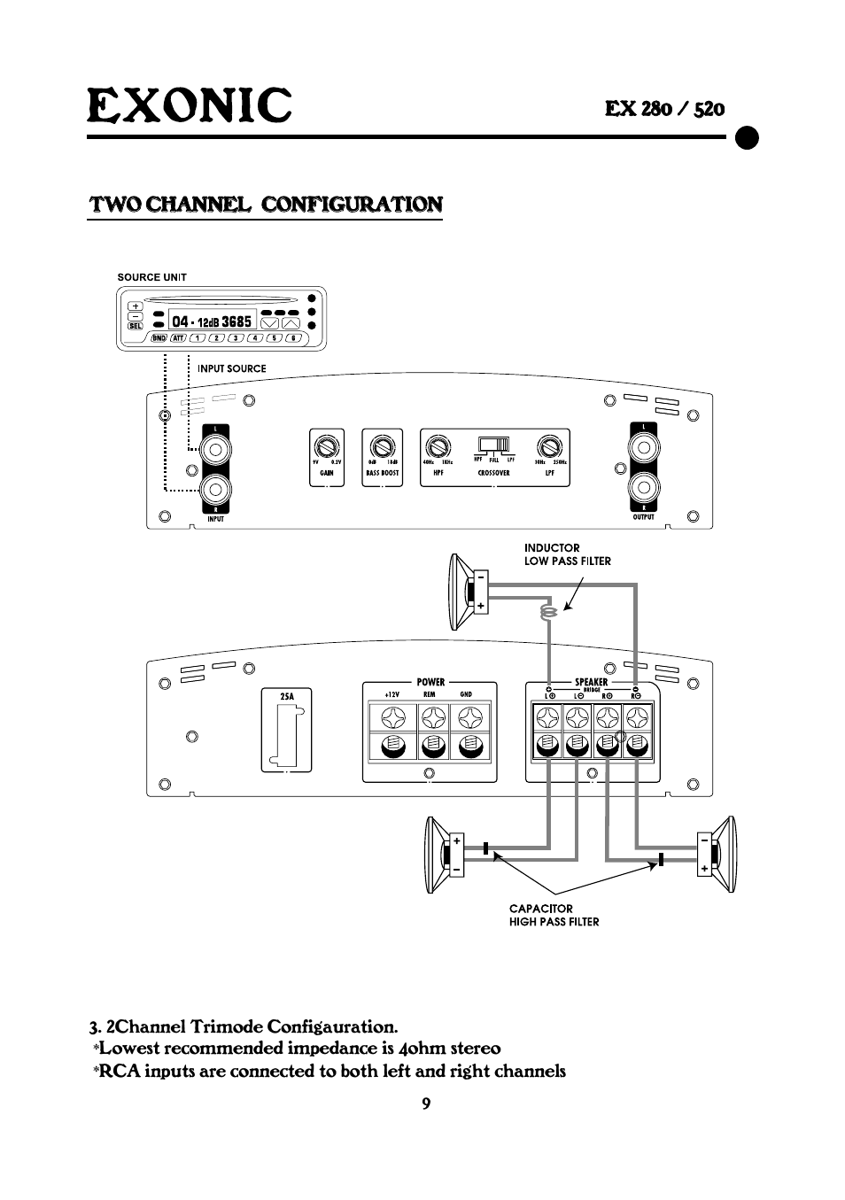 EXONIC EX 2&4CH User Manual | Page 9 / 16