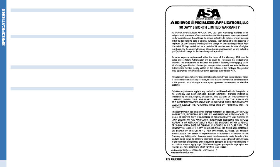 ASA Electronics MS1500 User Manual | Page 9 / 10