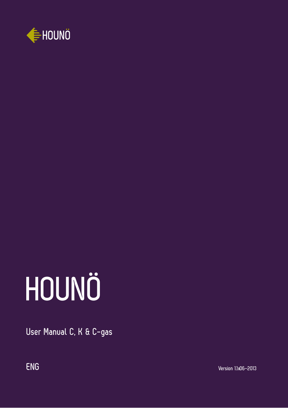 HOUNO C, K & C-gas ovens User Manual | 36 pages