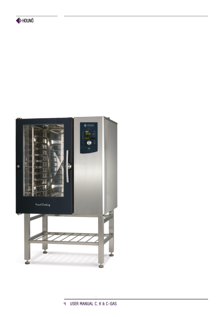 HOUNO C, K & C-gas ovens User Manual | Page 4 / 36