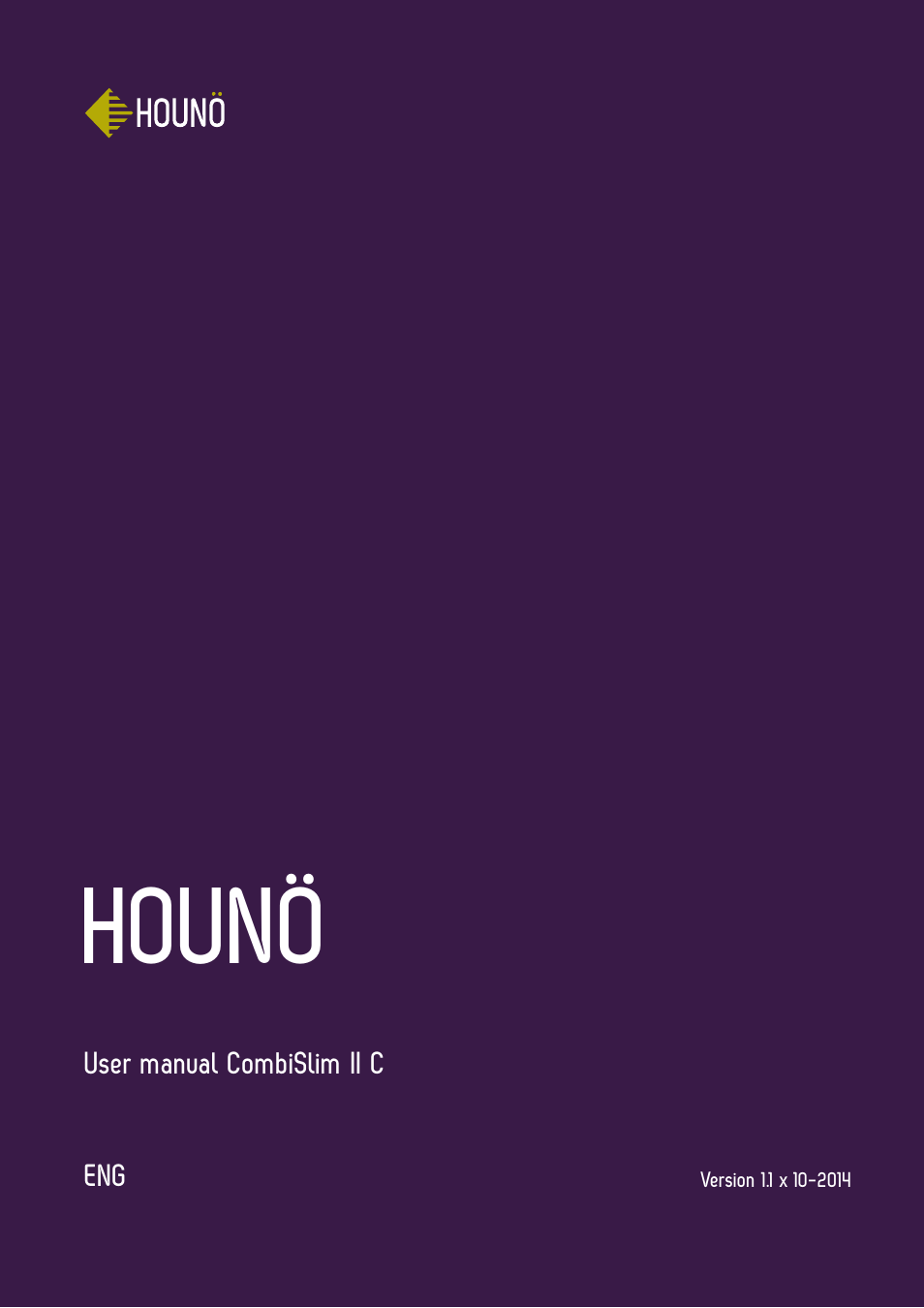 HOUNO CombiSlim C ovens User Manual | 32 pages