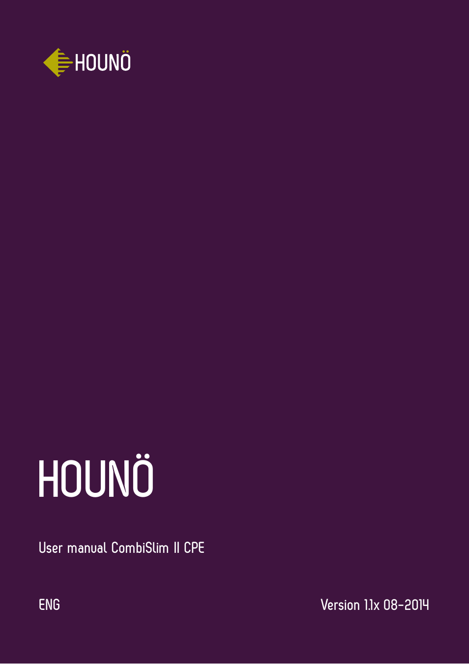 HOUNO CombiSlim CPE ovens User Manual | 36 pages