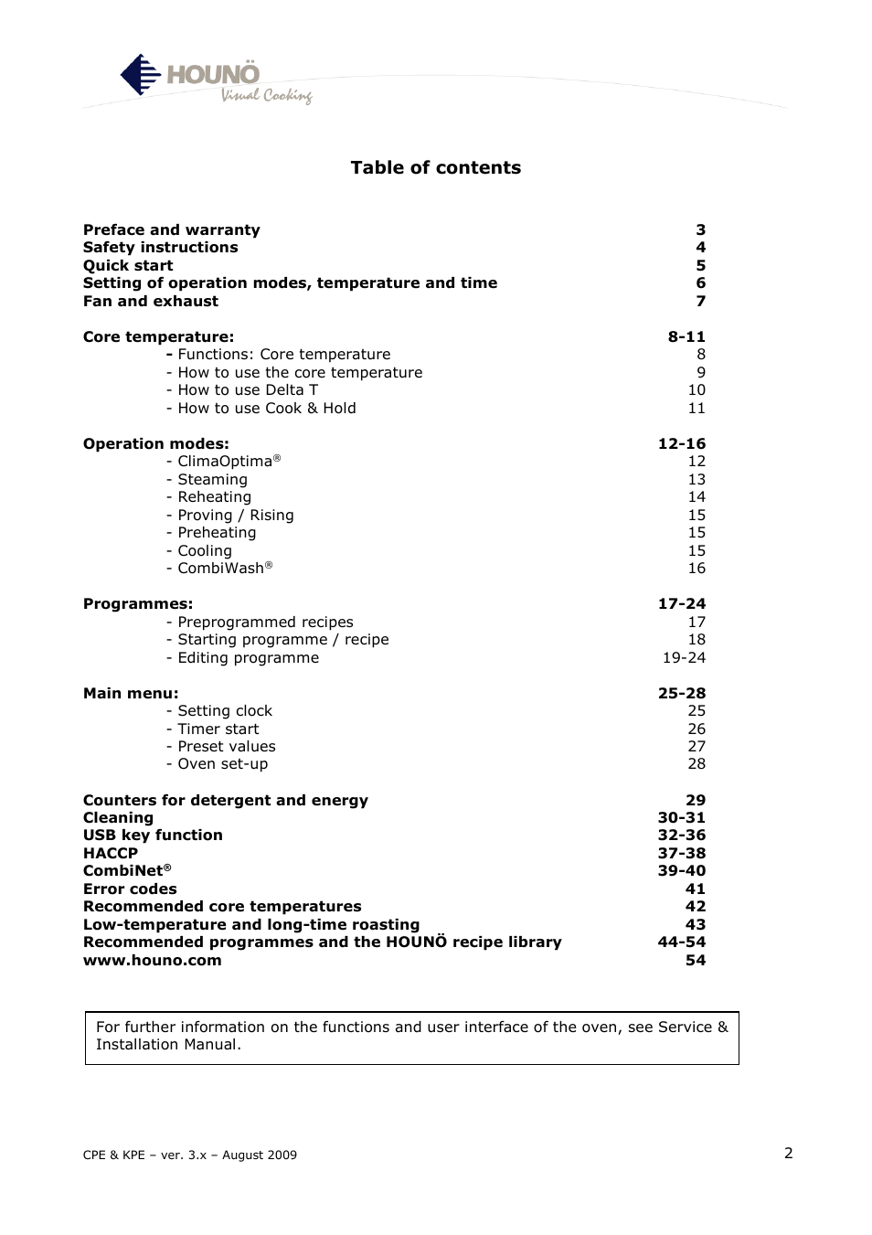 HOUNO KPE & CPE User Manual | Page 2 / 55