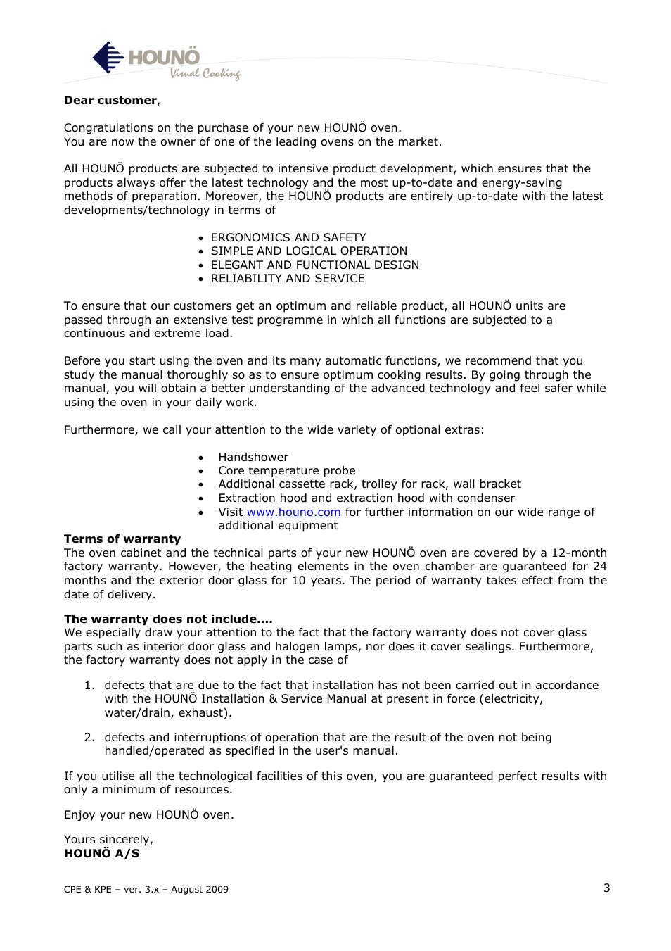 HOUNO KPE & CPE User Manual | Page 3 / 55
