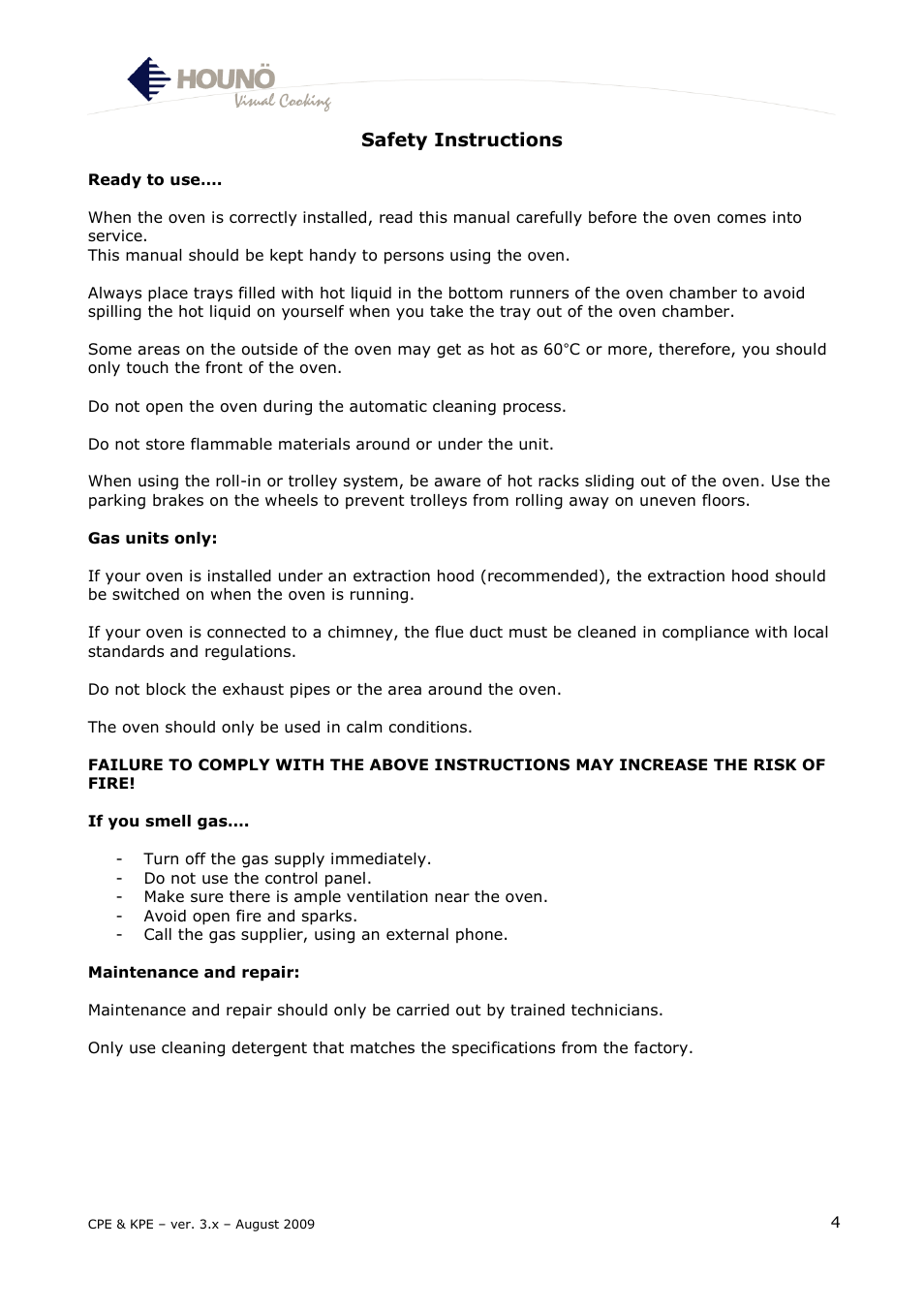 HOUNO KPE & CPE User Manual | Page 4 / 55