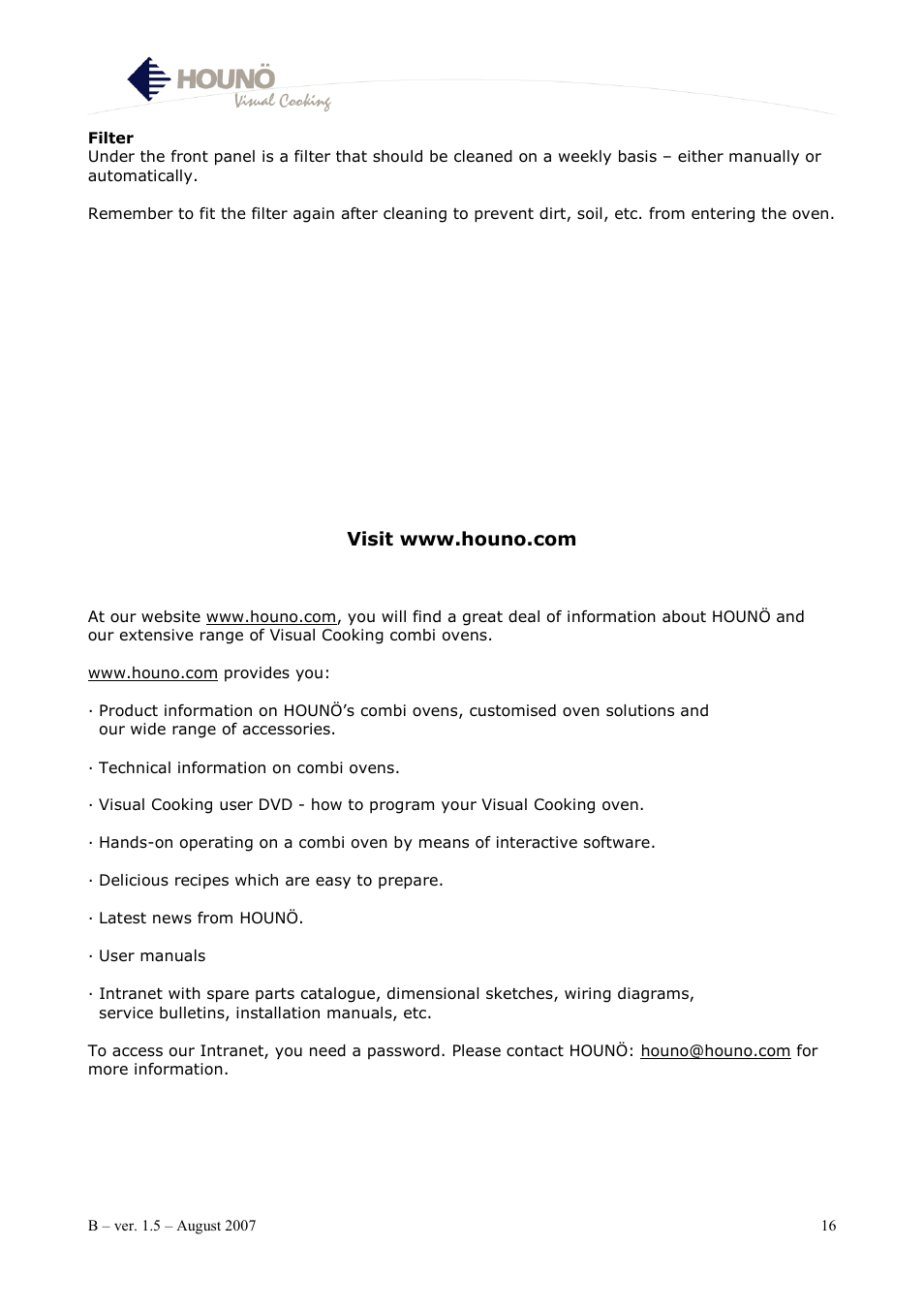HOUNO B User Manual | Page 16 / 17
