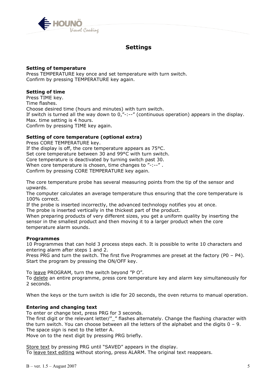 HOUNO B User Manual | Page 5 / 17
