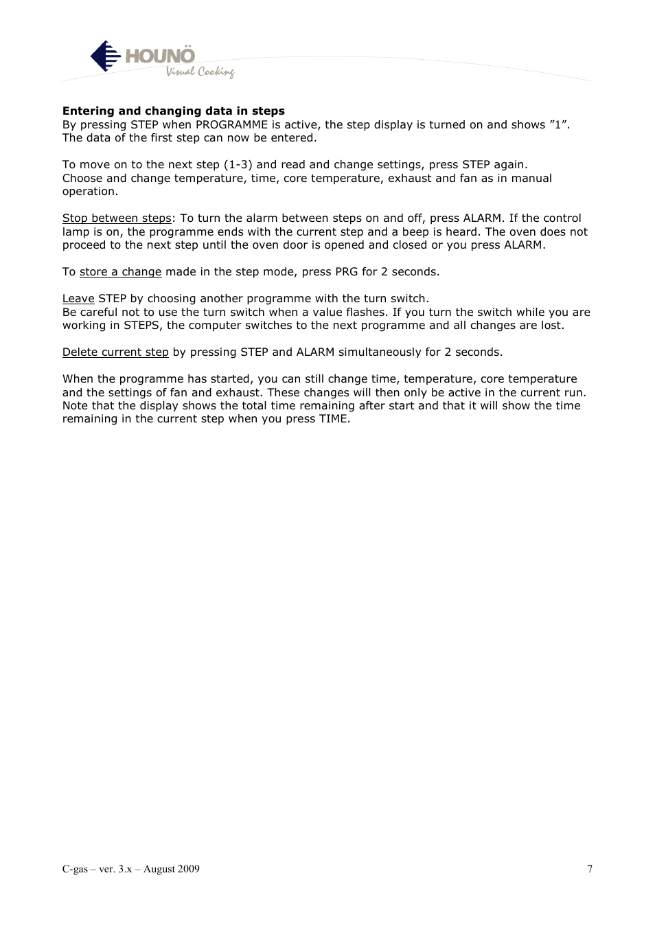 HOUNO C-gas User Manual | Page 7 / 30