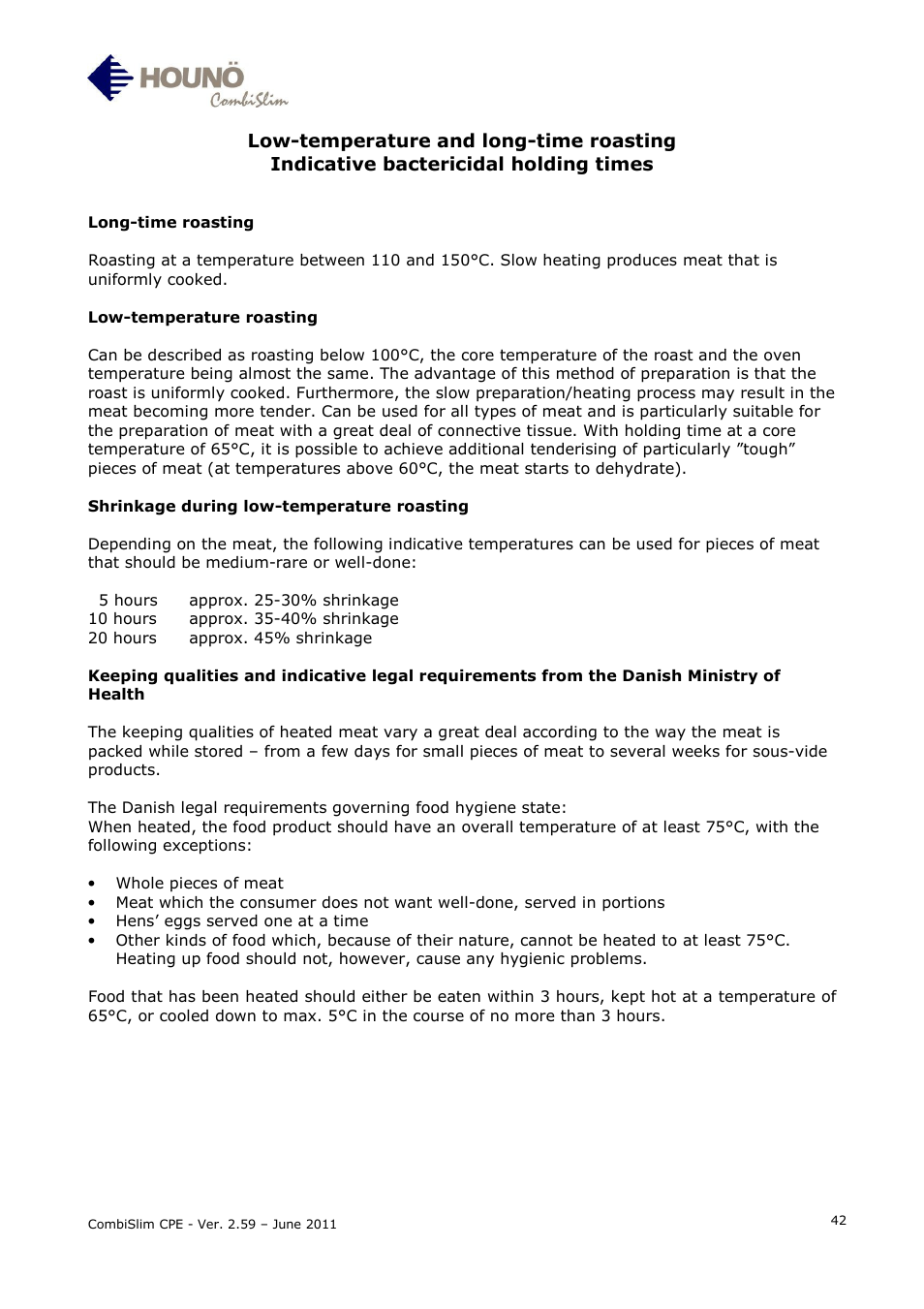 HOUNO CombiSlim CPE User Manual | Page 42 / 54