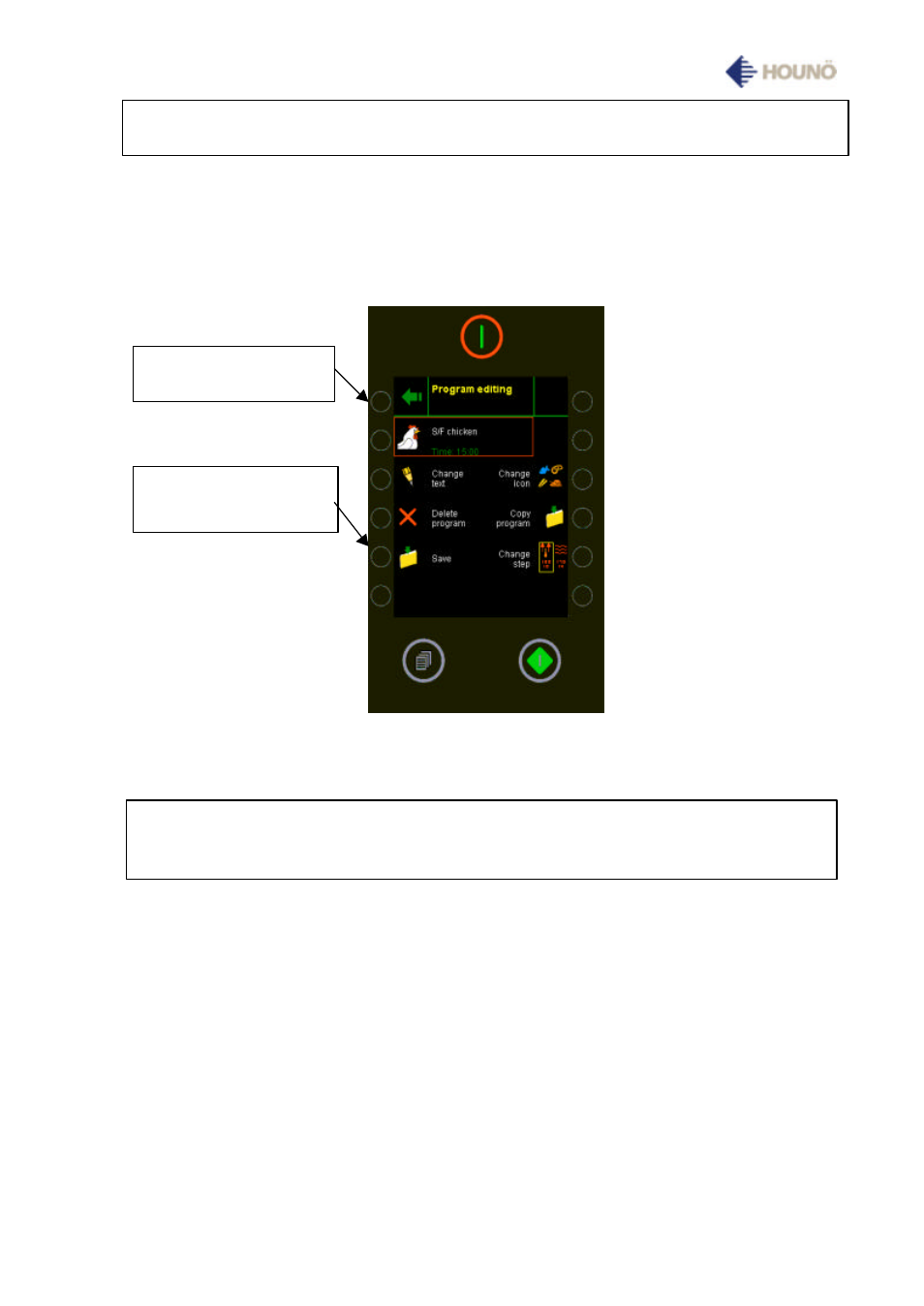 Saving changes to program | HOUNO Visual Cooking I KPE User Manual | Page 22 / 50