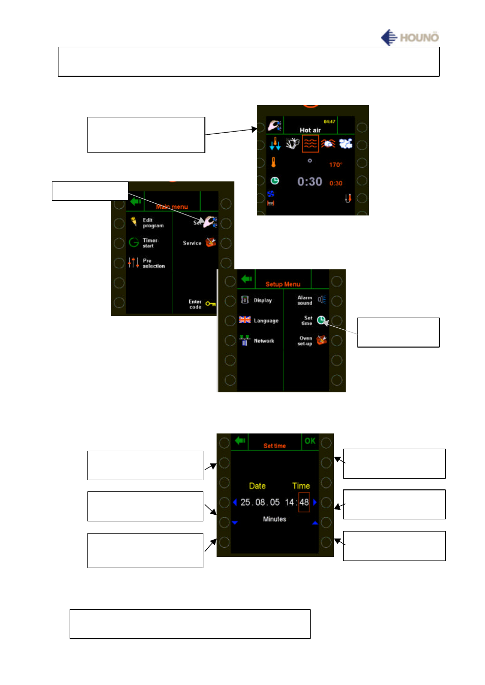 Time and date | HOUNO Visual Cooking I CP User Manual | Page 11 / 48