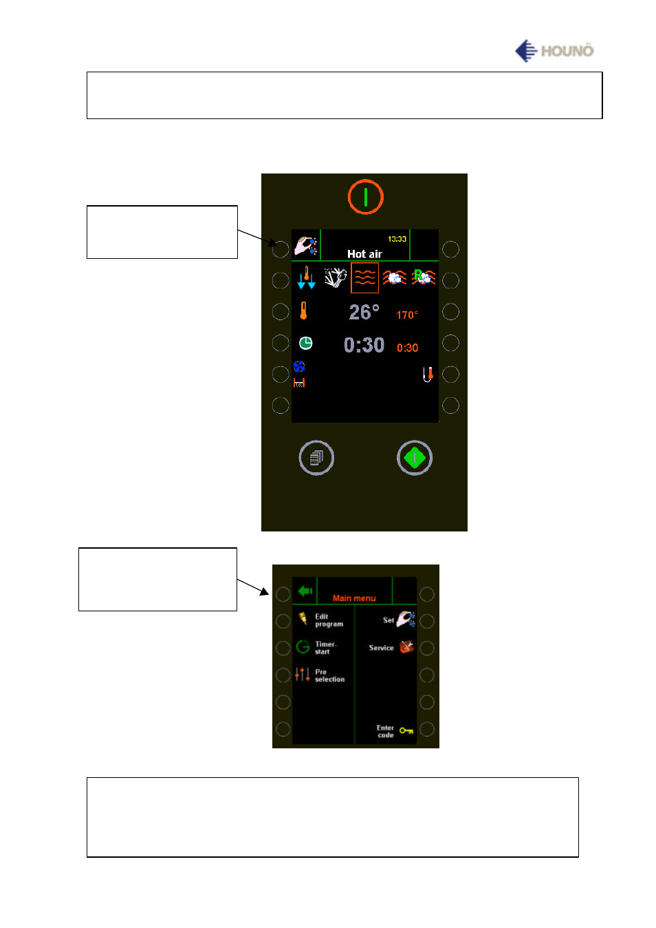 Entering and changing program | HOUNO Visual Cooking I CP User Manual | Page 14 / 48