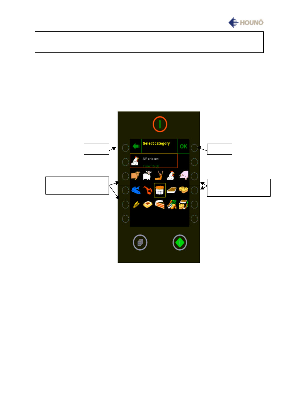 Selecting/changing category | HOUNO Visual Cooking I CP User Manual | Page 17 / 48
