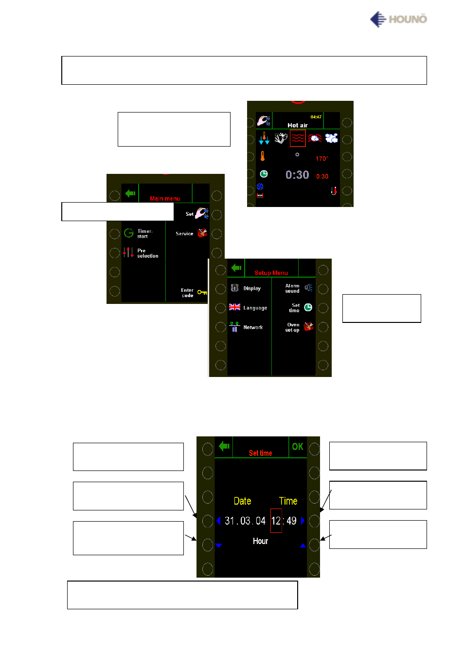 Time and date | HOUNO Visual Cooking I BPE User Manual | Page 11 / 33