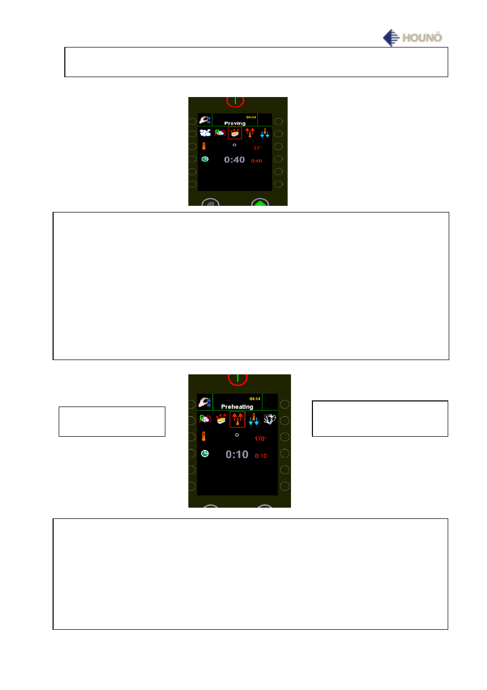 Proving/preheating | HOUNO Visual Cooking I BP User Manual | Page 10 / 42