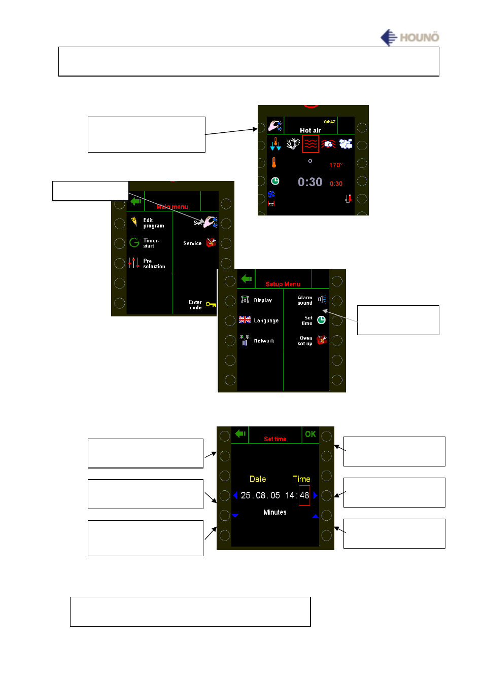 Time and date | HOUNO Visual Cooking I BP User Manual | Page 11 / 42