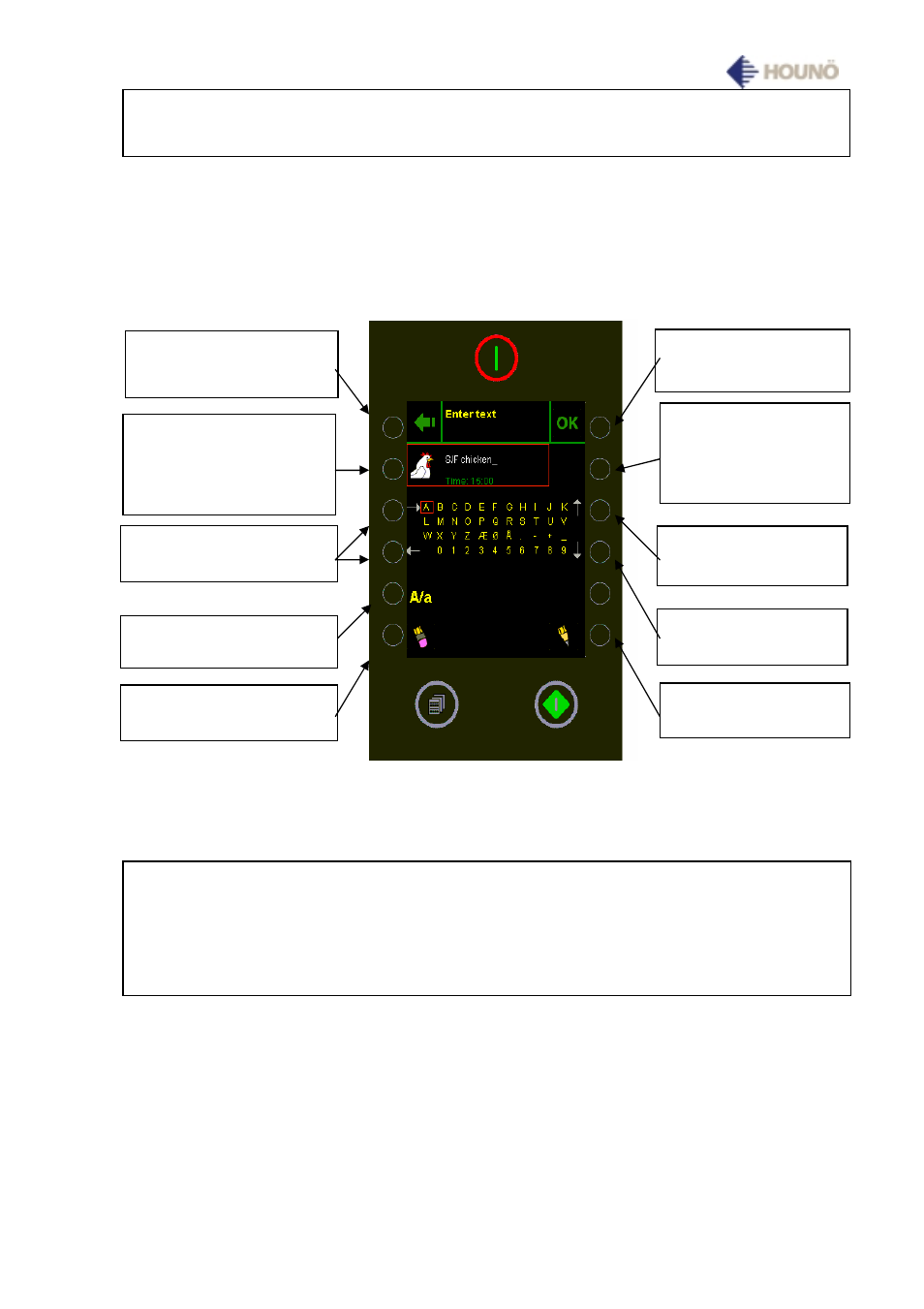 Entering/changing text in program | HOUNO Visual Cooking I BP User Manual | Page 15 / 42