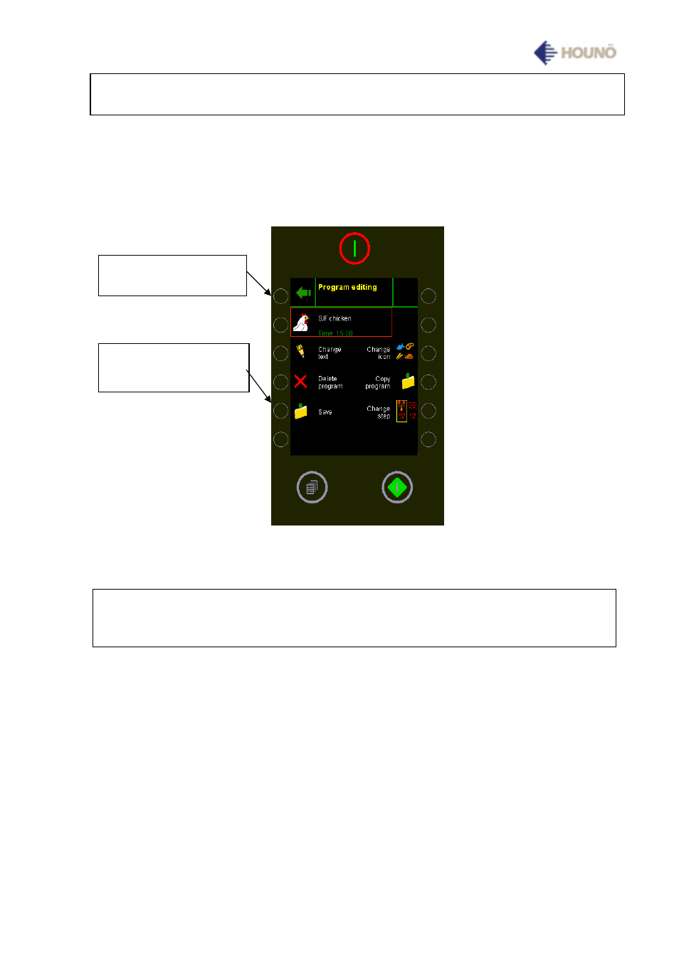 Saving changes to program | HOUNO Visual Cooking I BP User Manual | Page 18 / 42