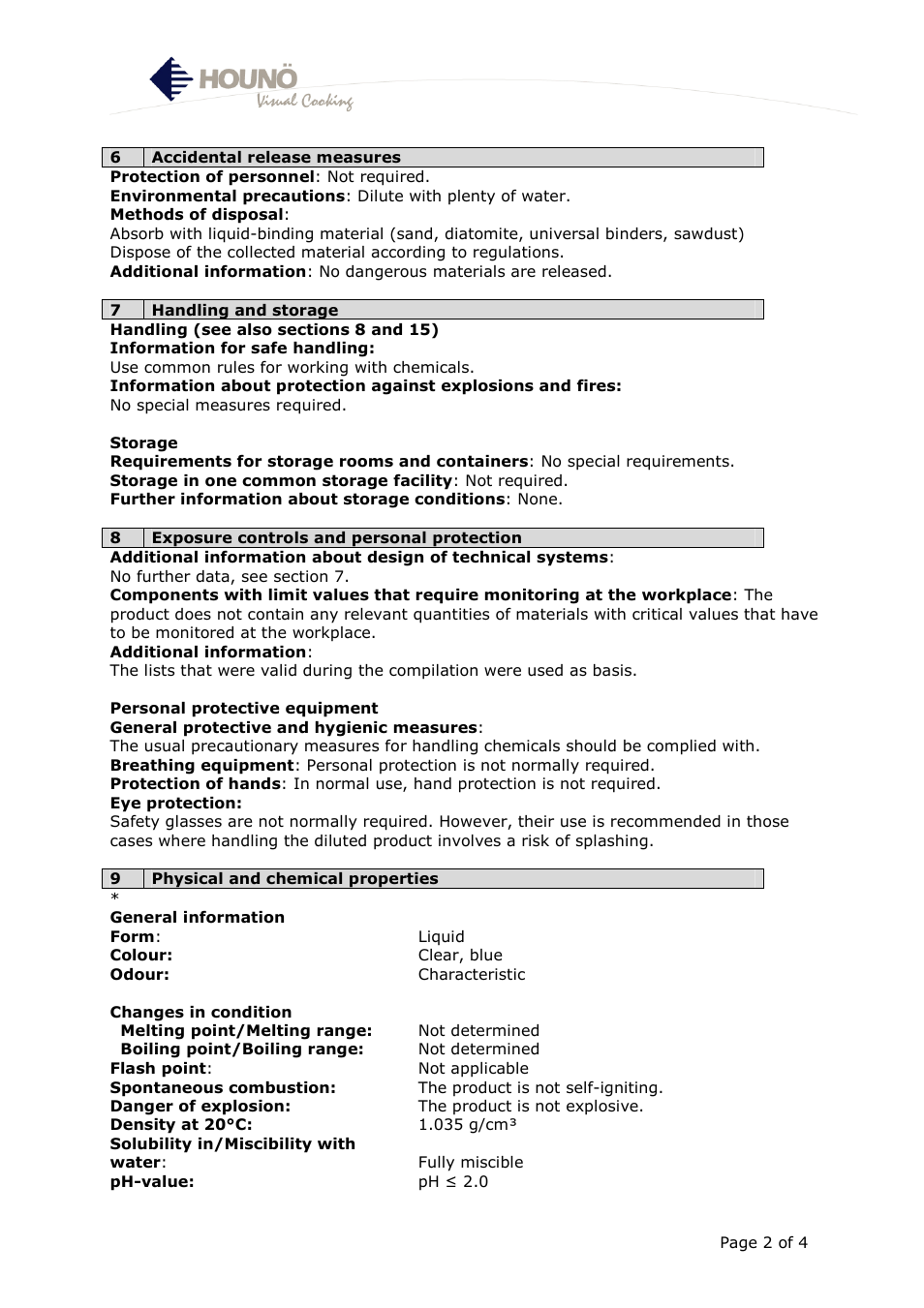 HOUNO CombiWash rinse aid User Manual | Page 2 / 4