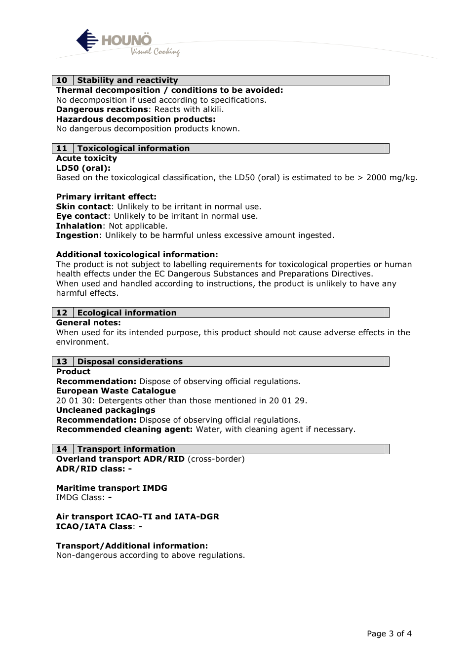 HOUNO CombiWash rinse aid User Manual | Page 3 / 4